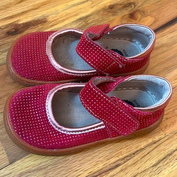 Livie & Luca Gemma Mary Jane Shoes in magenta sparkle size 8 - Picture 4 of 9